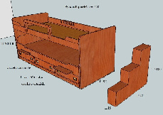 Artigianal furniture and proposals Bunk beds Prop.150 Bunk Beds