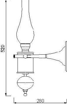 Lamps Natural brass for  internalexternal  art.2023
