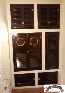 Artigianal furniture and proposals Unit wardrobe Doors on frame