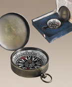 Items and Nautical instruments Compasses and hourglasses CO002B Brass Pocket Compa