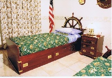 Artigianal furniture and proposals Beds and bunks single bed with rudder