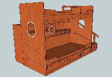 Artigianal furniture and proposals Bunk beds castle design BS
