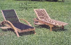 Sofas, chairs and armchairs Sunbed and beachchair  teak pool lounger