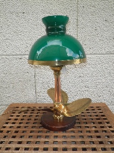 Antiquities from ship dismantlin  Lamp with propeller