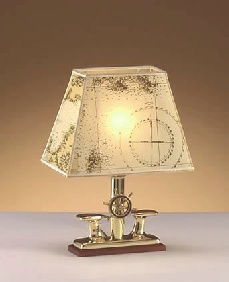 Lamps Table in polished brass and chrome ART.2210.LPR