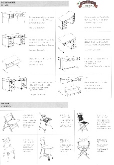Artigianal furniture and proposals Standard graphics handcrafted furniture Charts of the furniture