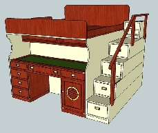 Artigianal furniture and proposals Bunk beds Prop.68 bunk bed