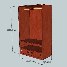 Artigianal furniture and proposals Unit wardrobe internal cabinet