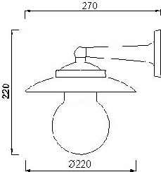 Lamps Natural brass for  internalexternal  art.2071.LT