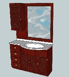 Artigianal furniture and proposals Bathroom Prop.12 bathroom cabinet