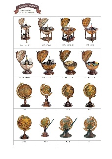 Items and Nautical instruments Planisphere Globes Table