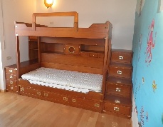 Artigianal furniture and proposals Bunk beds Bunk beds shades teak