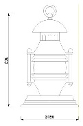Lamps Chromium brass for  internalexternal art. 2370 -71-72 cr