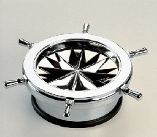 Items and Nautical instruments Gift ideas Ashtray chromed brass